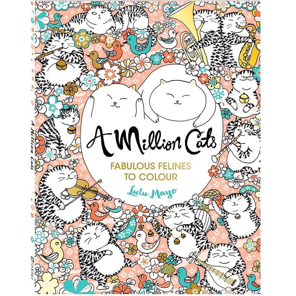 Lulu Mayo A Million Paws Colouring Book Cats Buy online at The Nile