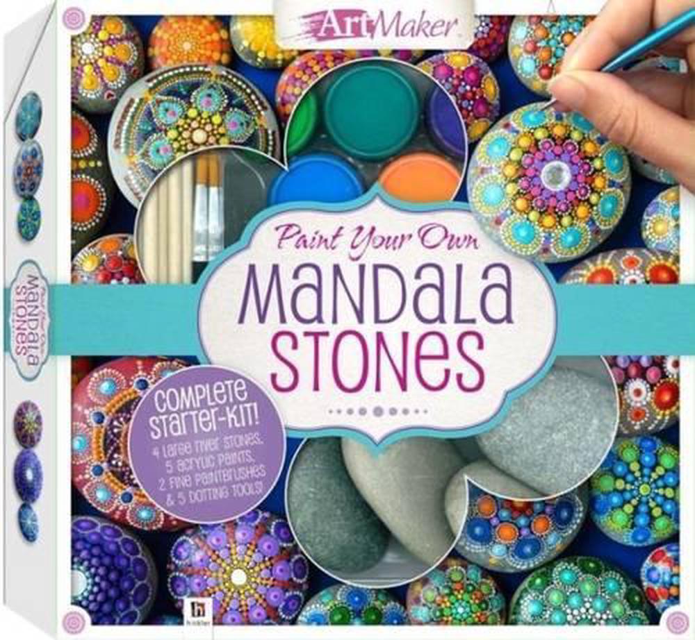 Paint Your Own Mandala Stones Kit by Katie Cameron, 9781488901379 | Buy ...