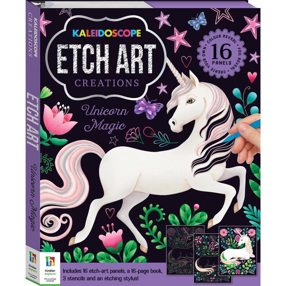Kaleidoscope Etch Art Creations Unicorn Magic, 9781488916342