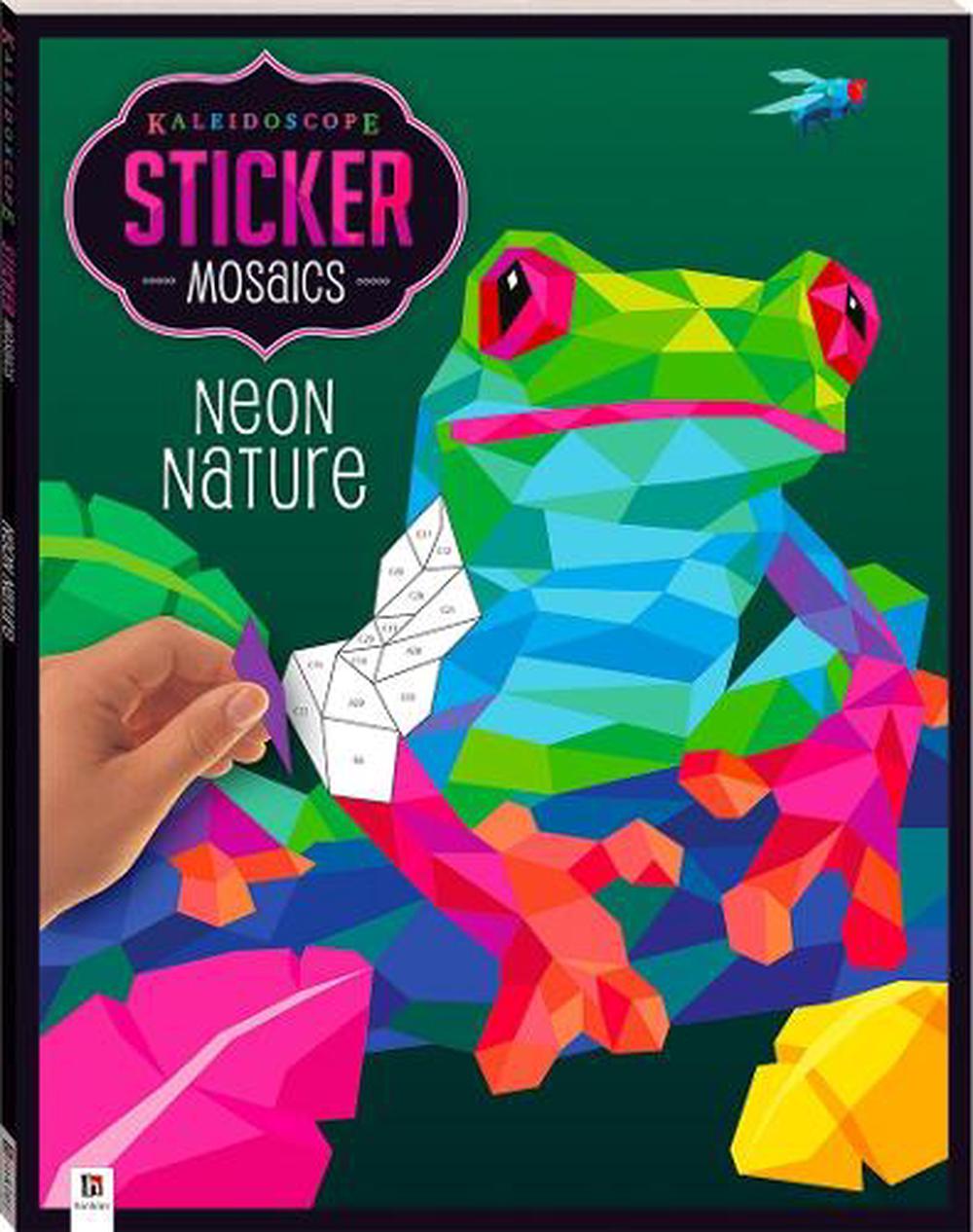 Kaleidoscope Sticker Mosaics: Neon Nature, 9781488933011