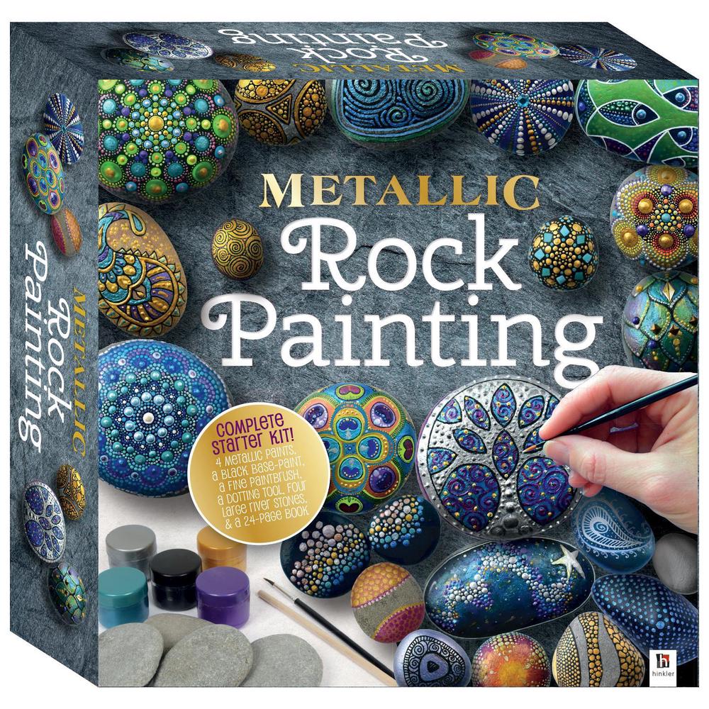 Hinkler Metallic Rock Painting Box Set, 9781488936357