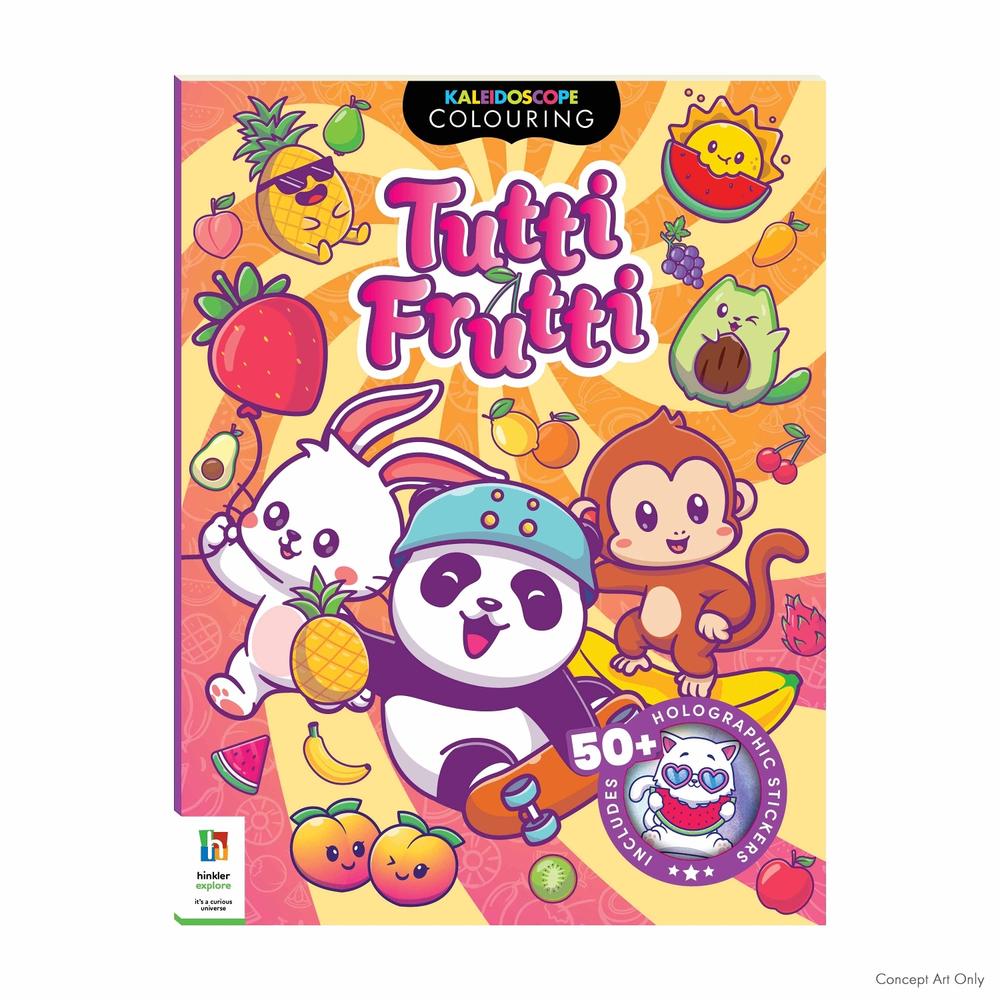 Kaleidoscope Sticker Colouring Tutti Frutti, 9781488962066