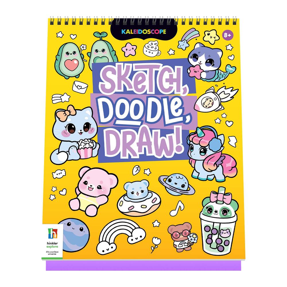 Hinkler Kaleidoscope Sketch Doodle Draw! - Kawaii, 9781488963223