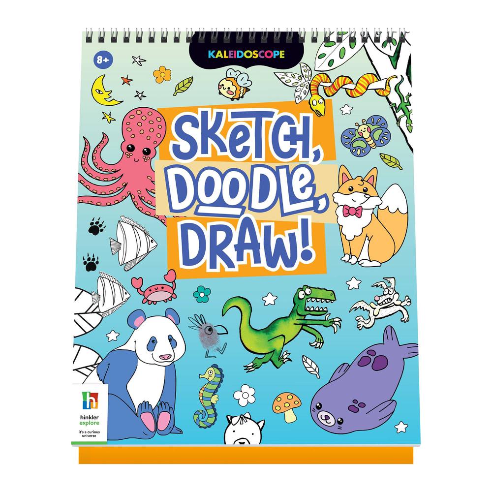 Hinkler Kaleidoscope Sketch Doodle Draw! - Animals, 9781488963230