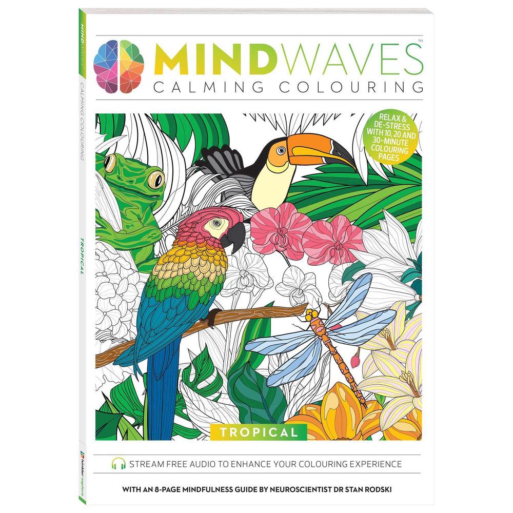 Mindwaves Calming Colouring Tropical, 9781488965319