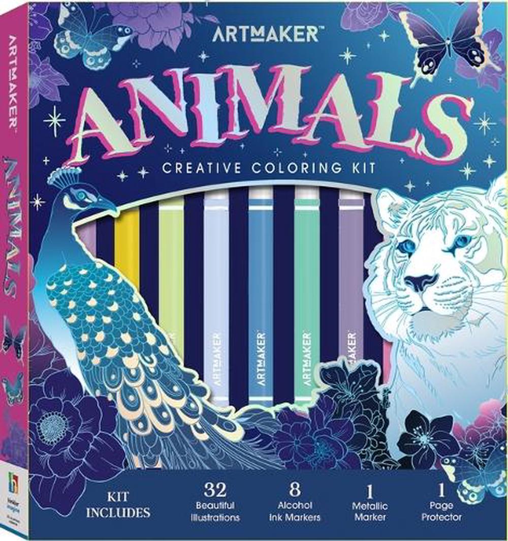 Art Maker Animals Coloring Kit, 9781488975004