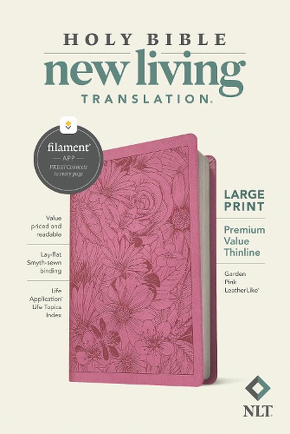 NLT Large Print Premium Value Thinline Bible, Filament By Rebecca ...