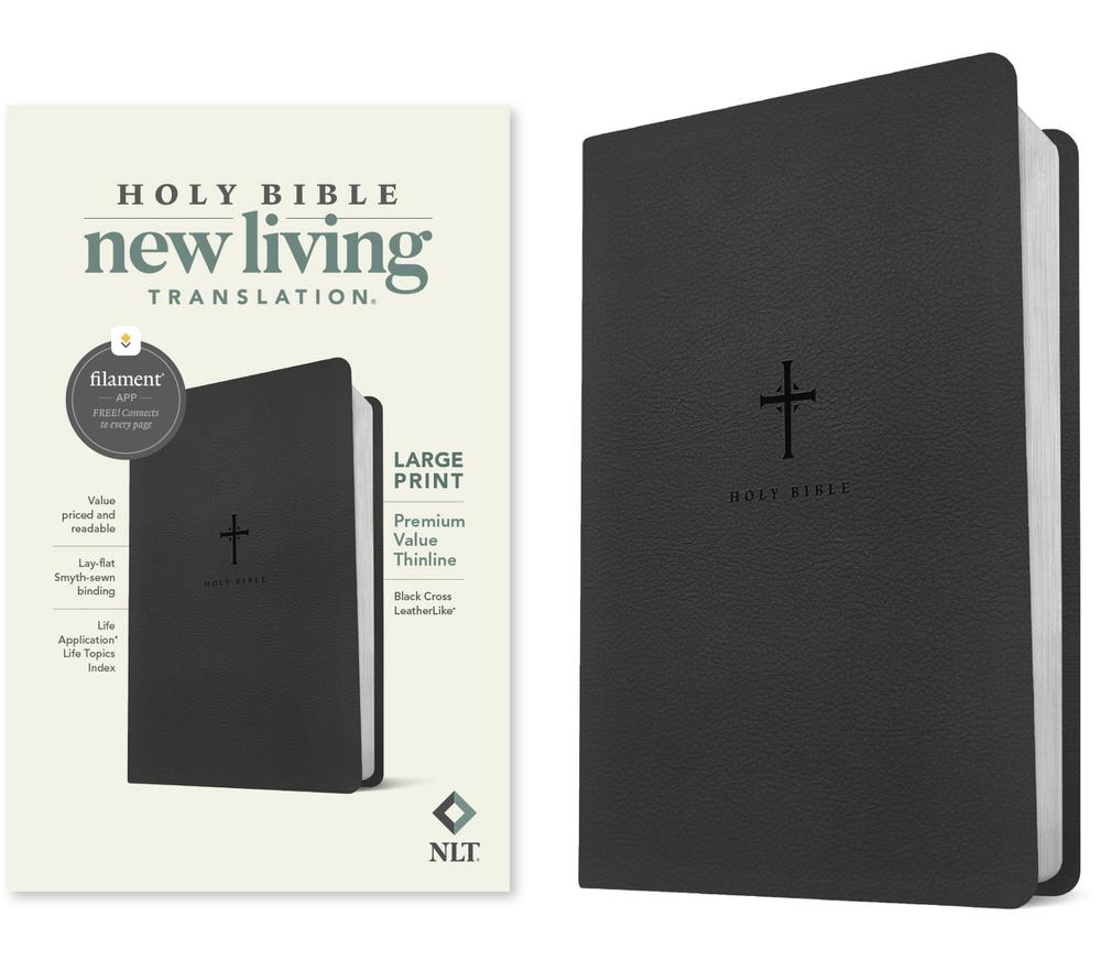 NLT Large Print Premium Value Thinline Bible, 9781496484031