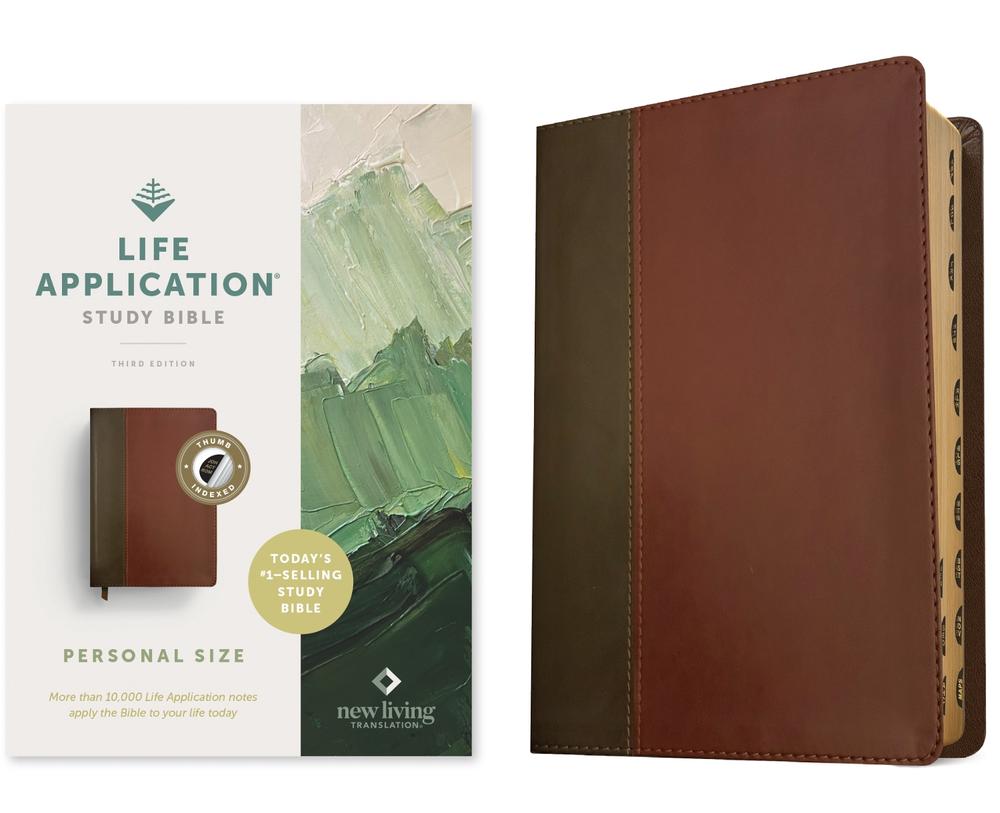 NLT Life Application Study Bible, Third Edition, Mahogany, 9781496484734