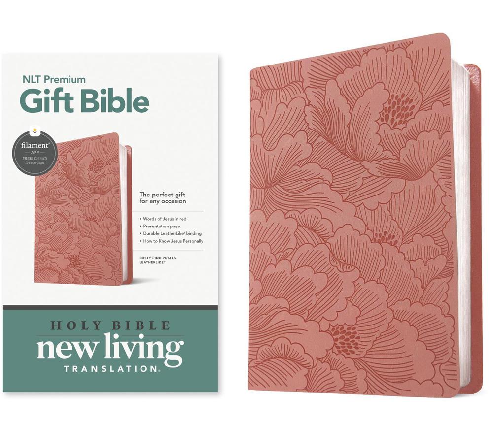 NLT Premium Gift Bible, Filament Enabled, Dusty Pink, 9781496489821