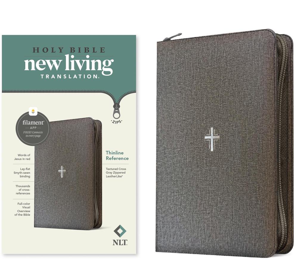 NLT Thinline Reference Zipper Bible, Filament Enabled, 9781496489883