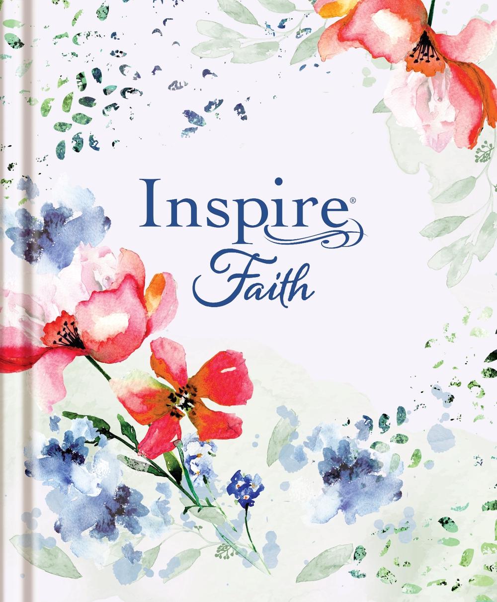 Inspire Faith Bible Large Print, NLT (Hardcover, Wildflower Meadow, Filament Enabled), 9781496490841
