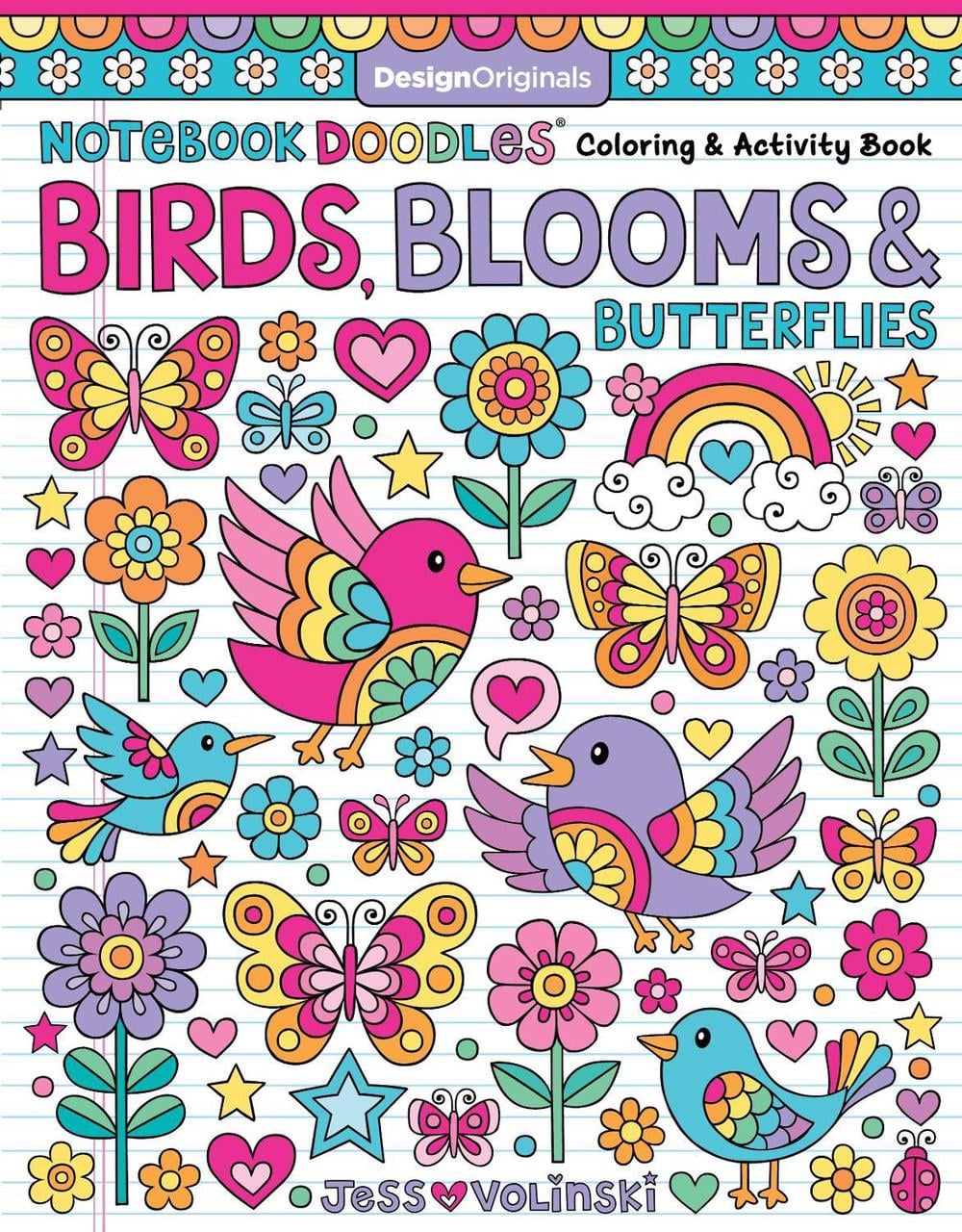 Notebook Doodles Birds, Blooms and Butterflies by Jess Volinski - ISBN: 9781497205420