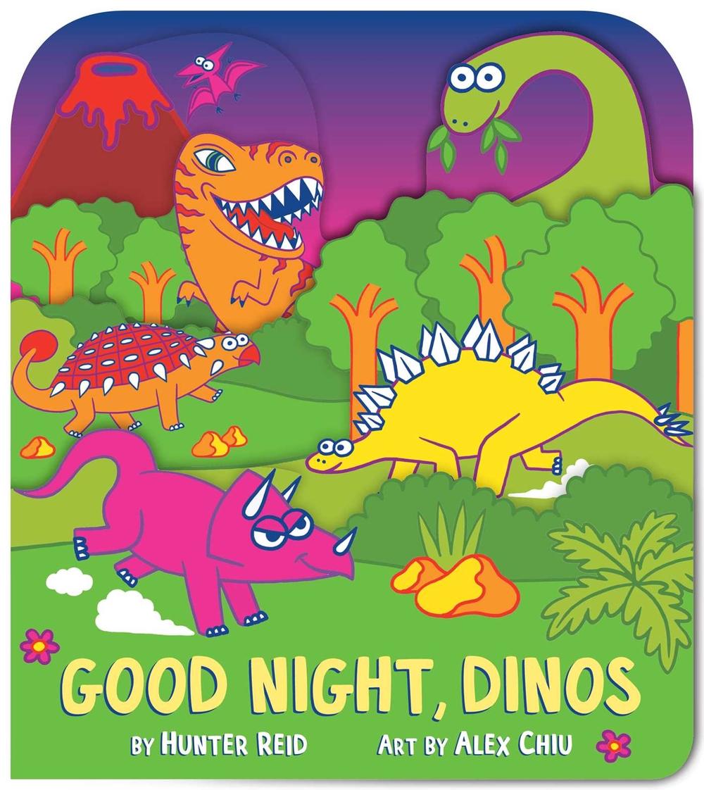 Good Night, Dinos (A Shaped Bedtime Novelty Board Book for Toddlers) by Hunter Reid - ISBN: 9781499818765