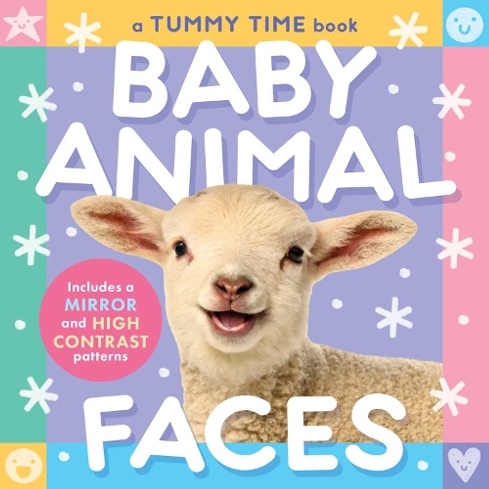Baby Animal Faces (A Tummy Time, High Contrast, Accordion Board Book with Mirror for infants) by Little Bee Books - ISBN: 9781499821628