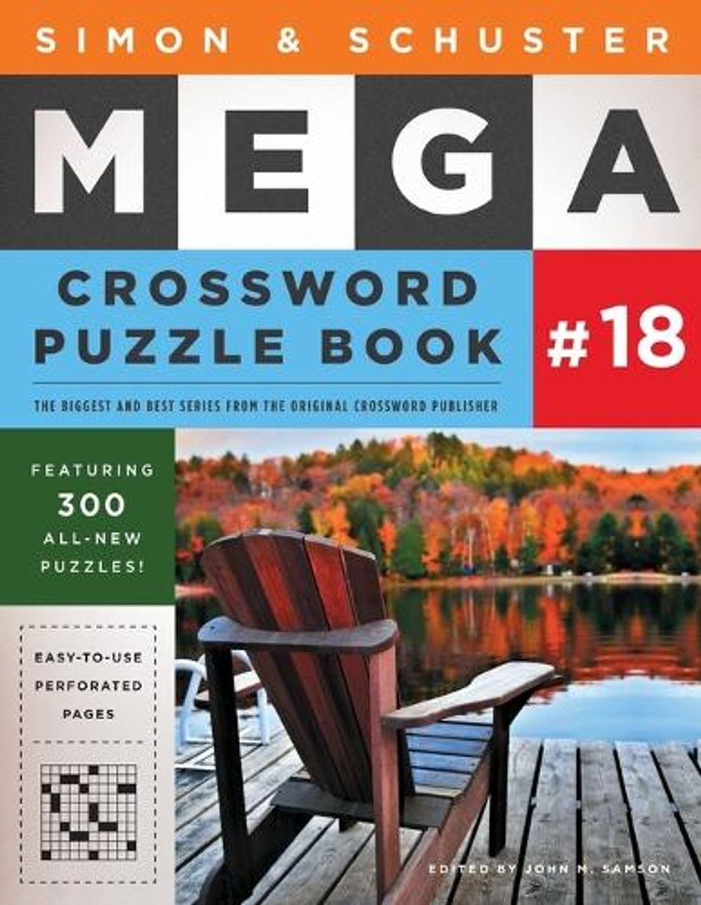 Simon & Schuster Mega Crossword Puzzle Book #18 by John M. Samson - ISBN: 9781501194771