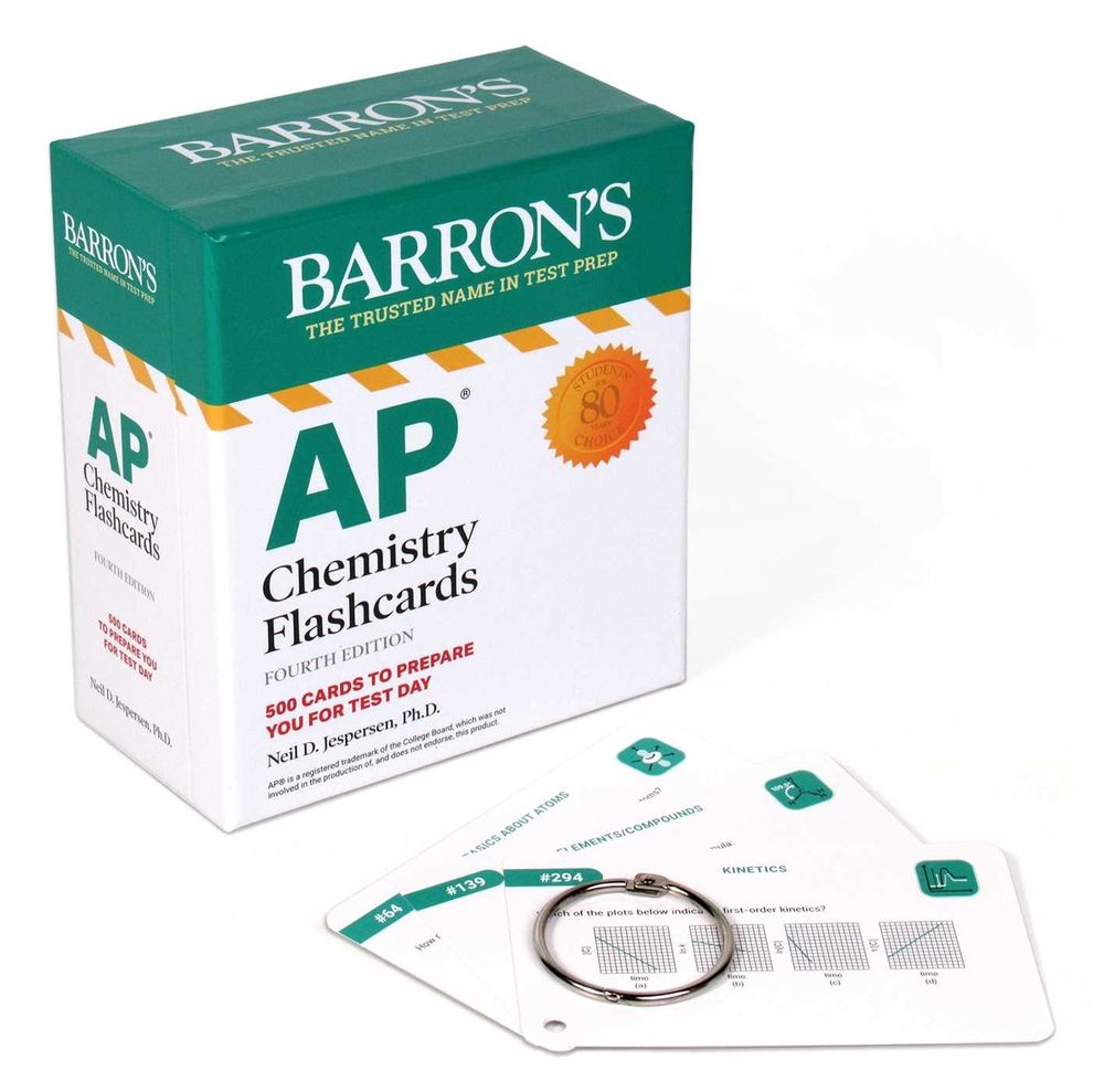 AP Chemistry Flashcards, Fourth Edition: Up-to-Date Review and Practice + Sorting Ring for Custom Study by Neil D. Jespersen - ISBN: 9781506263908