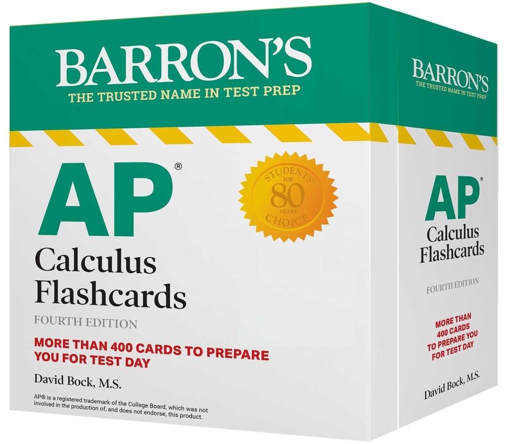 AP Calculus Flashcards, Fourth Edition: Up-to-Date Review and Practice + Sorting Ring for Custom Study by David Bock - ISBN: 9781506264172