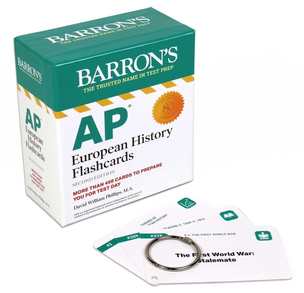AP European History Flashcards, Second Edition: Up-to-Date Review + Sorting Ring for Custom Study by David William Phillips - ISBN: 9781506279862