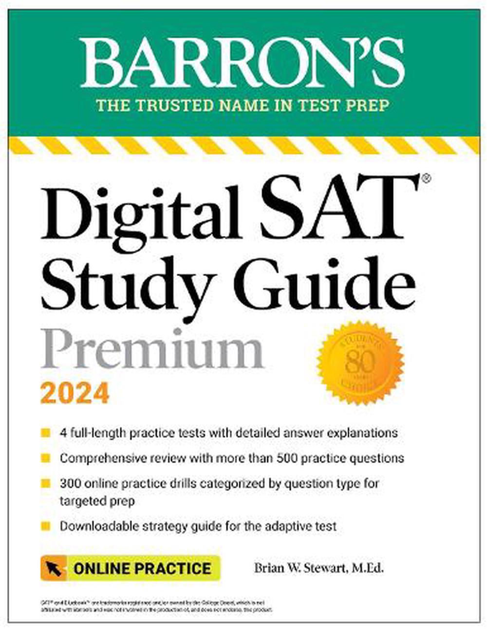 Practice　Stewart,　Premium,　The　Paperback,　at　Tests　Brian　online　2024:　Review　Buy　Guide　9781506287522　W.　Study　Online　by　Comprehensive　Practice　SAT　Digital　Nile