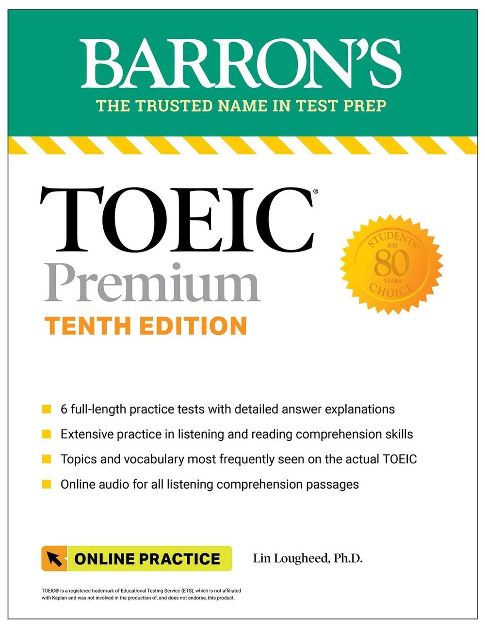 TOEIC Premium: 6 Practice Tests + Online Audio, Tenth Edition by Lin Lougheed - ISBN: 9781506288123