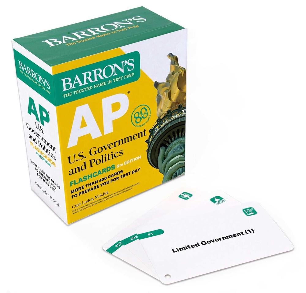 AP U.S. Government and Politics Flashcards, Fifth Edition: Up-to-Date Review by Curt Lader - ISBN: 9781506291277