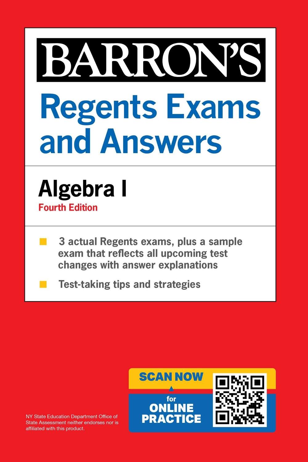 Regents Exams and Answers: Algebra I, Fourth Edition by Gary M. Rubinstein - ISBN: 9781506291291