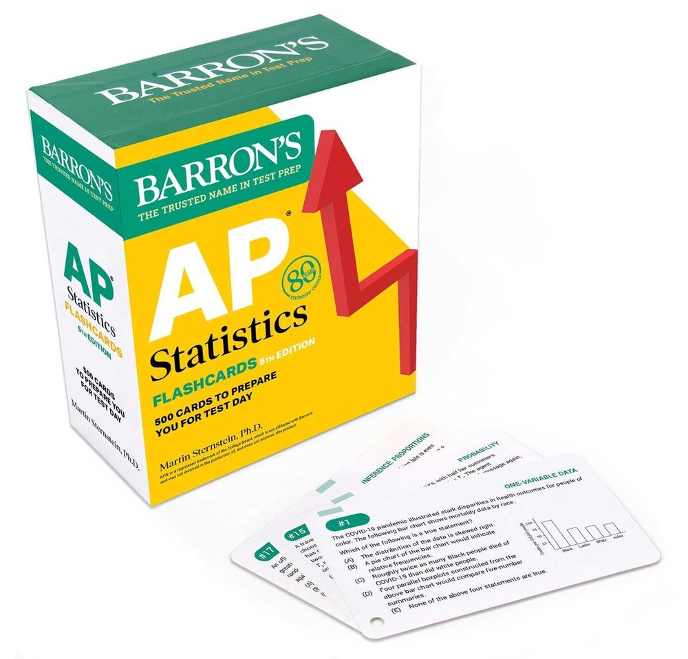 AP Statistics Flashcards, Fifth Edition: Up-to-Date Practice by Martin Sternstein - ISBN: 9781506291376