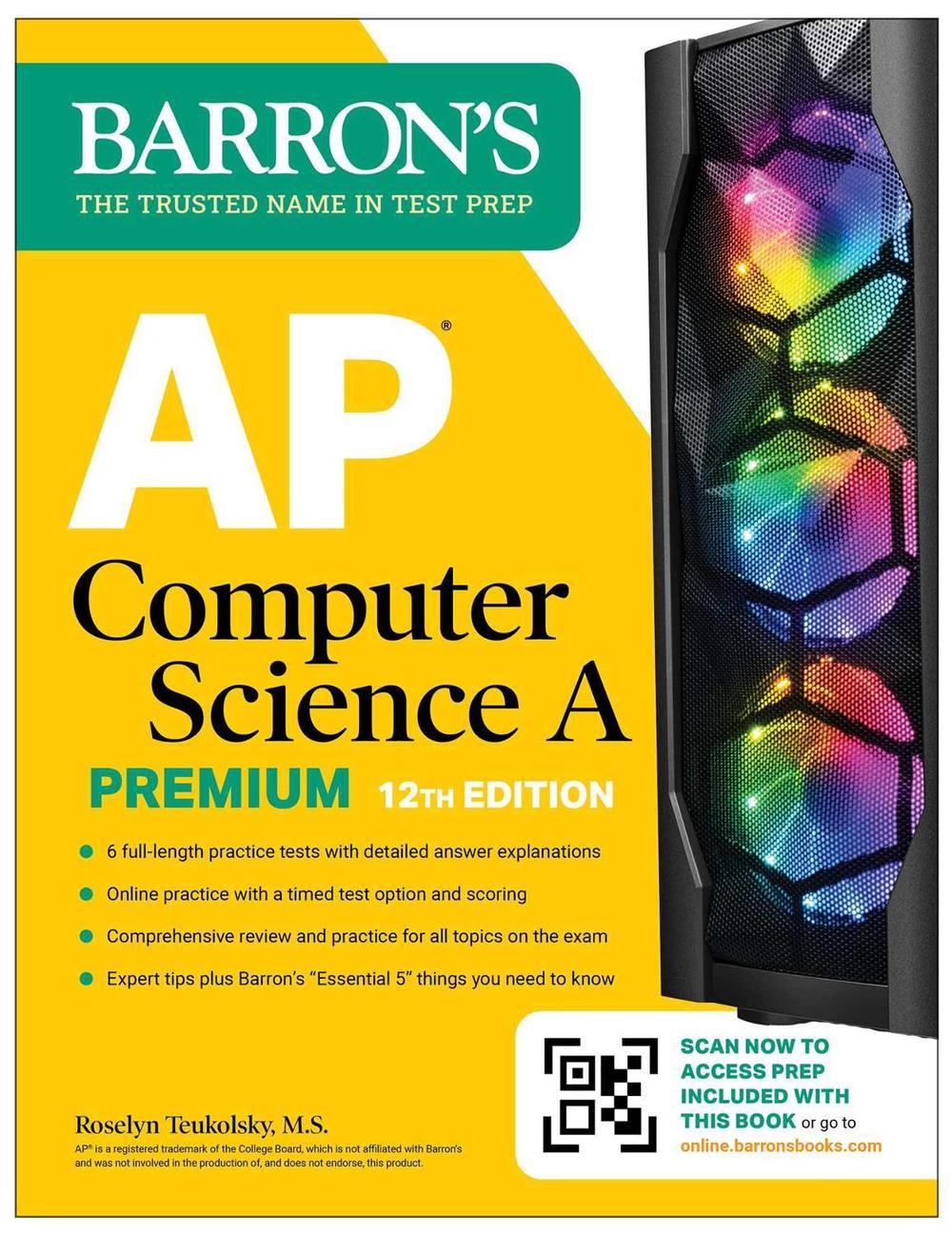 AP Computer Science A Premium, 12th Edition: Prep Book with 6 Practice Tests + Comprehensive Review + Online Practice by Roselyn Teukolsky - ISBN: 9781506291741