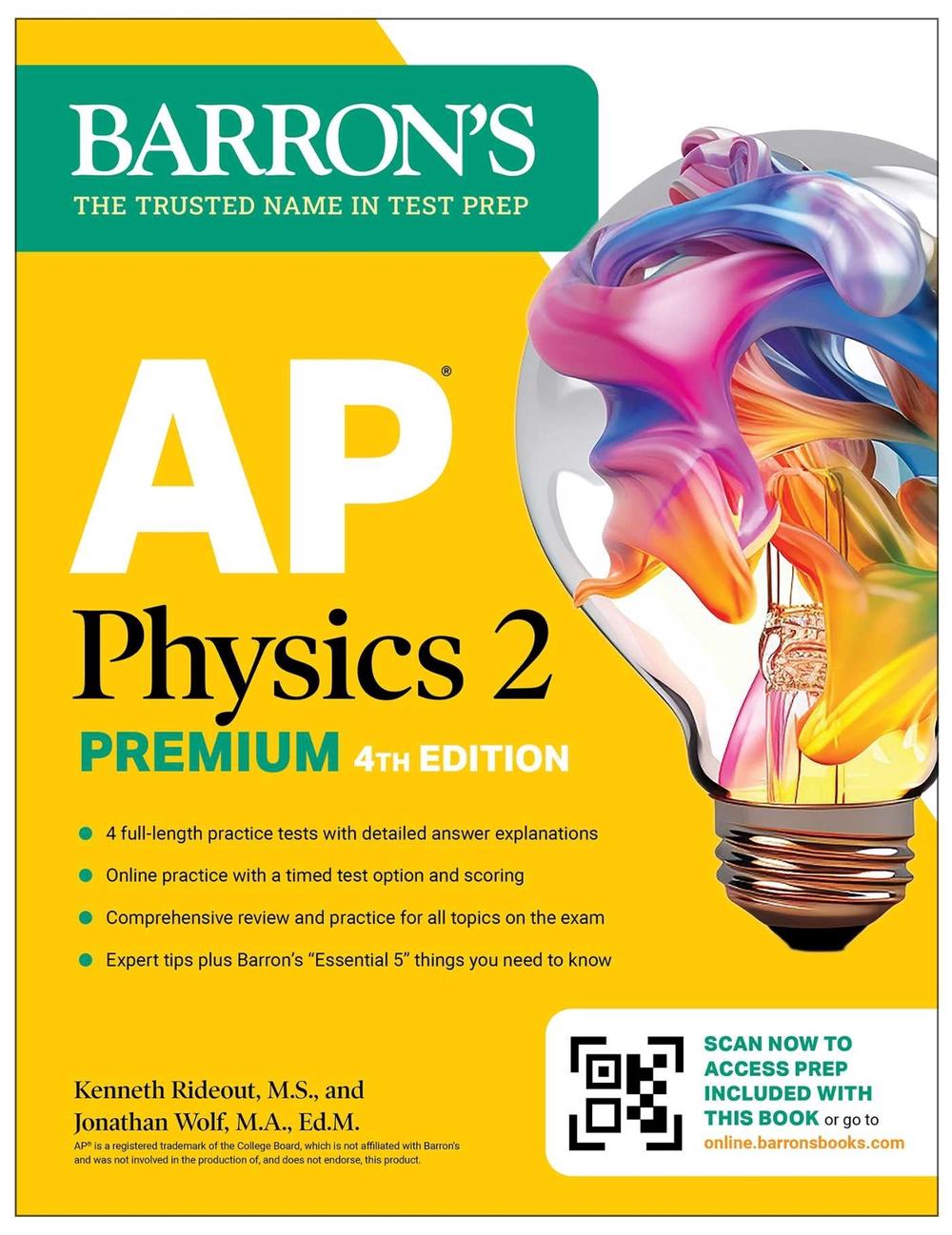AP Physics 2 Premium, Fourth Edition: Prep Book with 4 Practice Tests + Comprehensive Review + Online Practice (2026) by Kenneth Rideout - ISBN: 9781506292014