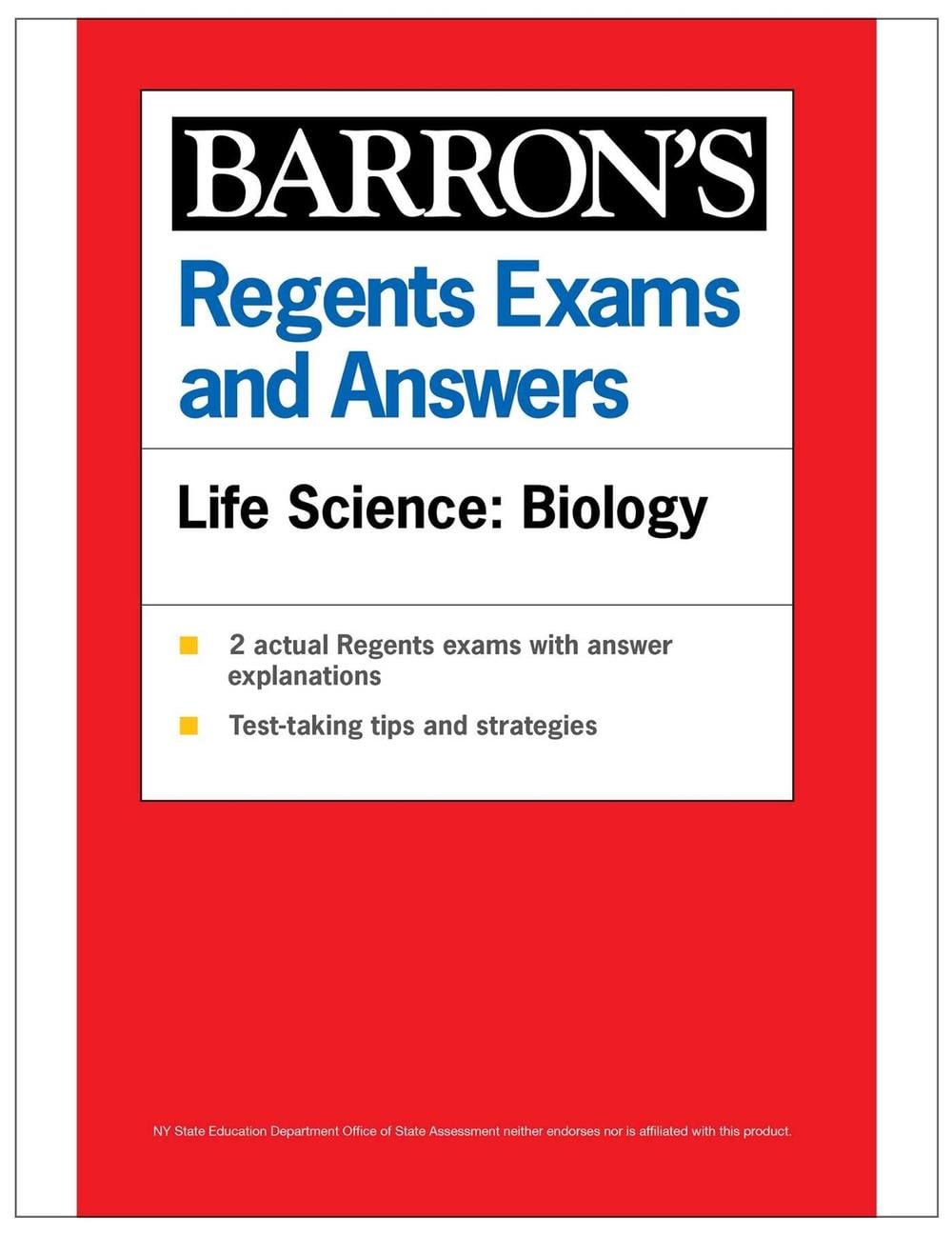 Regents Exams and Answers: Life Science: Biology, 1st Edition by Barron's Educational Series - ISBN: 9781506296142