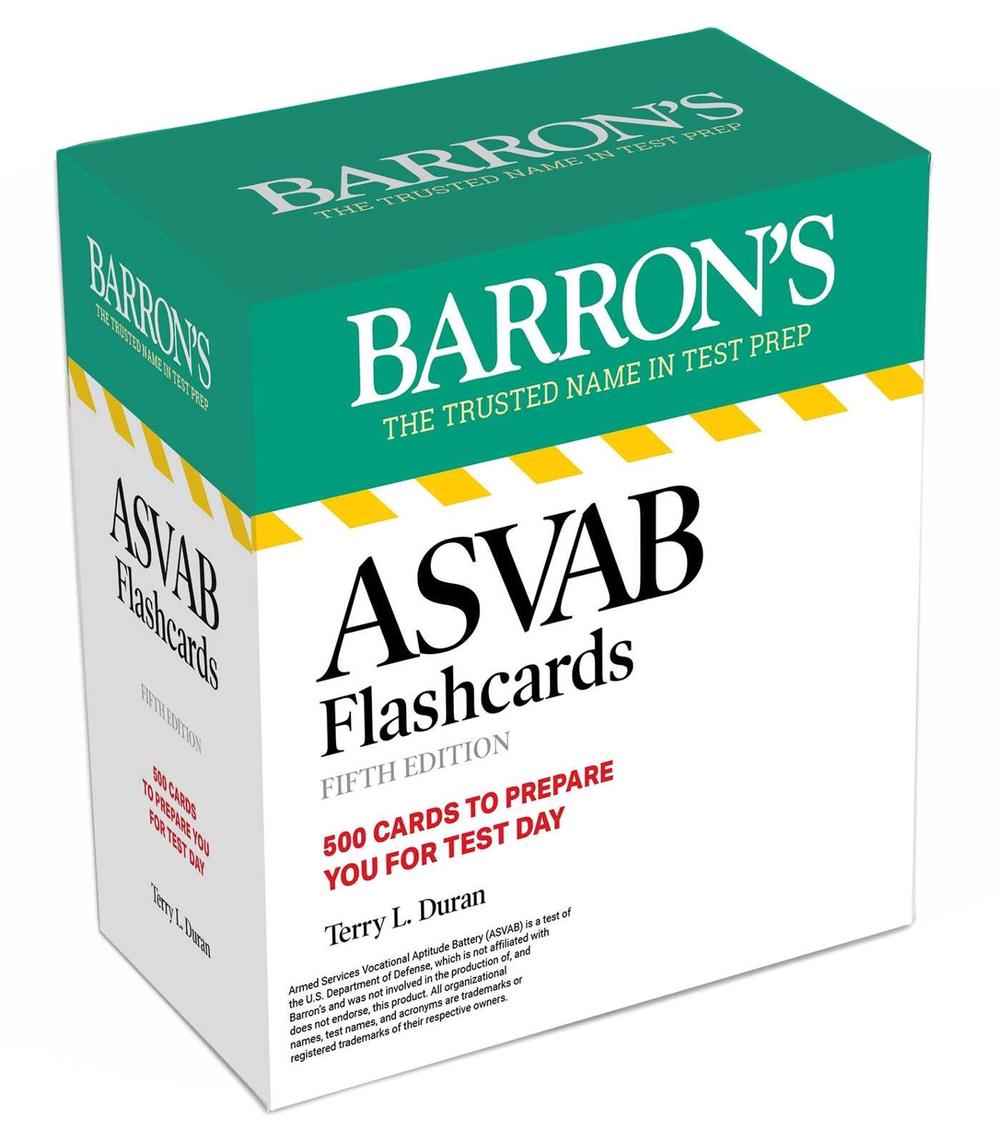 ASVAB Flashcards Fifth Edition: 500 Cards with Up-to-date Practice by Terry L. Duran - ISBN: 9781506296876