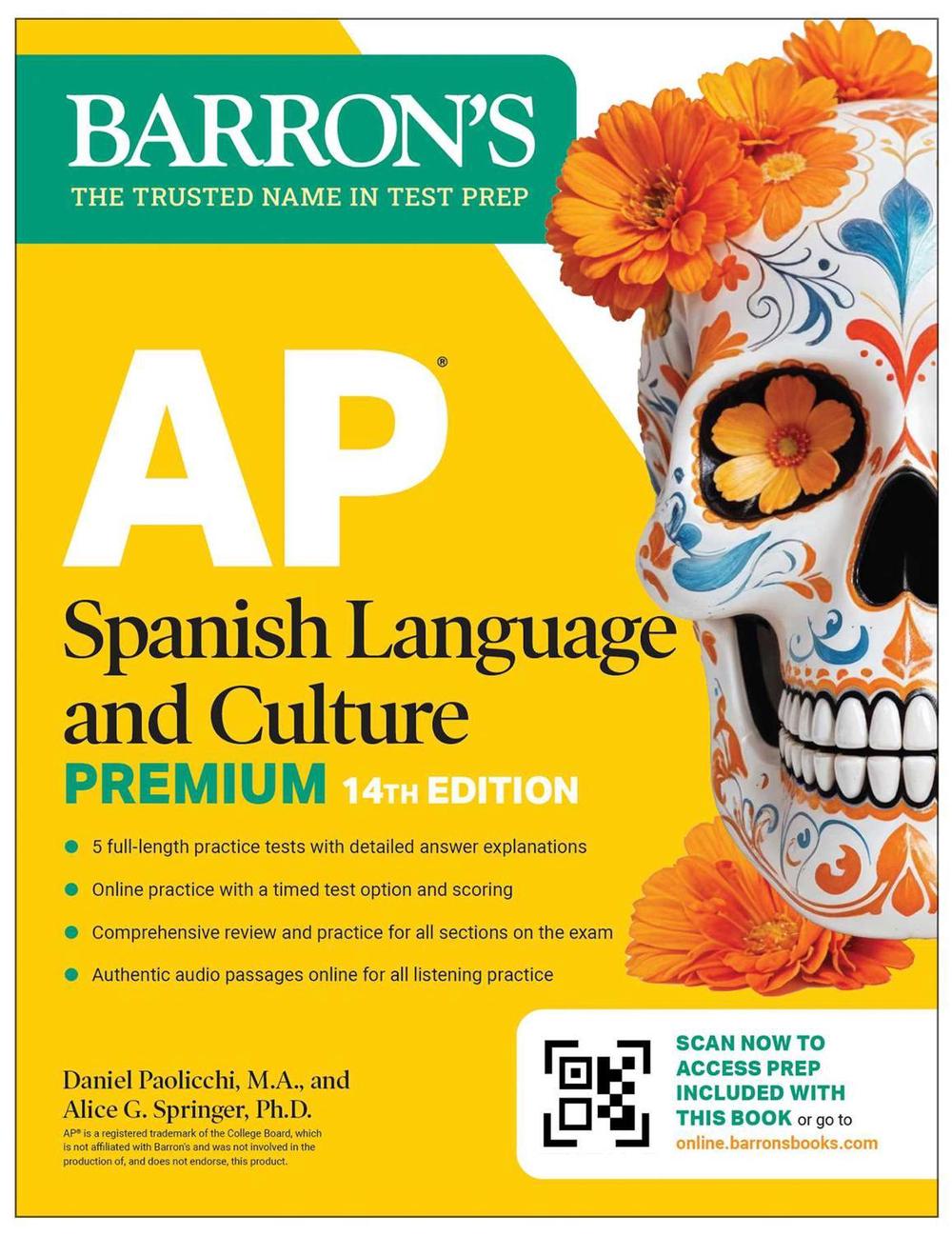 AP Spanish Language and Culture Premium, Fourteenth Edition: Prep Book with 5 Practice Tests + Comprehensive Review + Online Practice (2026) by Daniel Paolicchi - ISBN: 9781506297682