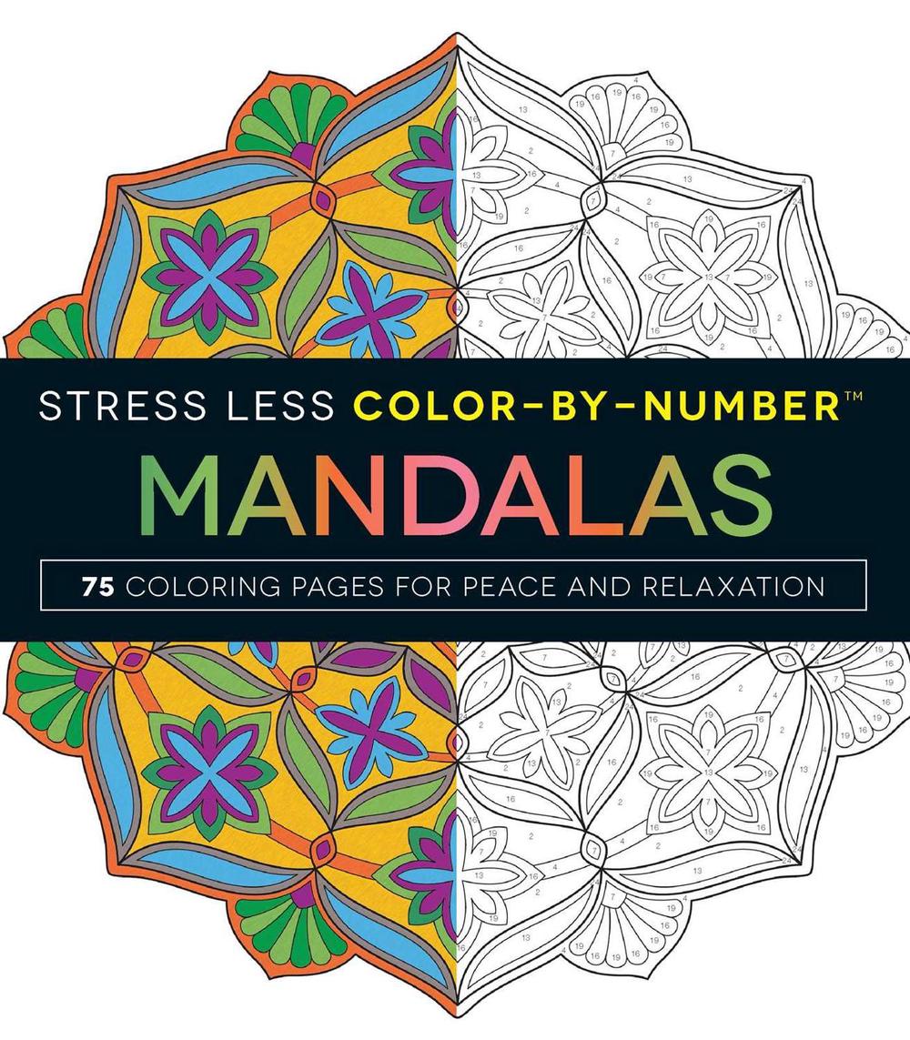 Stress Less Color-By-Number Mandalas by Adams Media - ISBN: 9781507201275