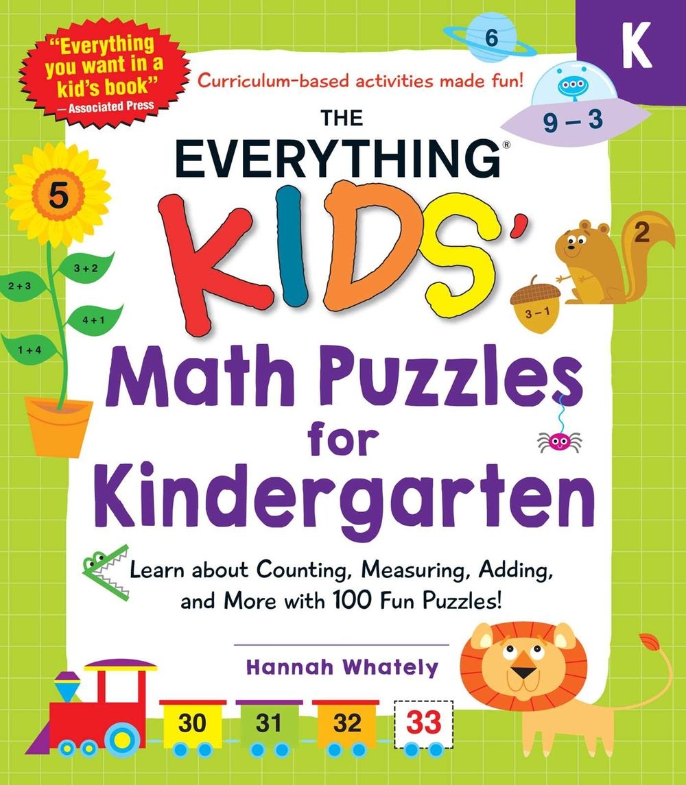 The Everything Kids' Math Puzzles for Kindergarten by Hannah Whately - ISBN: 9781507216149