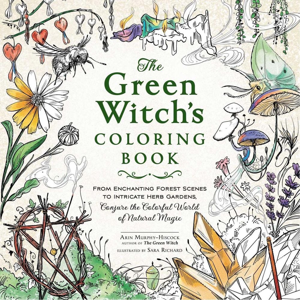 The Green Witch's Coloring Book by Arin Murphy-Hiscock - ISBN: 9781507221068