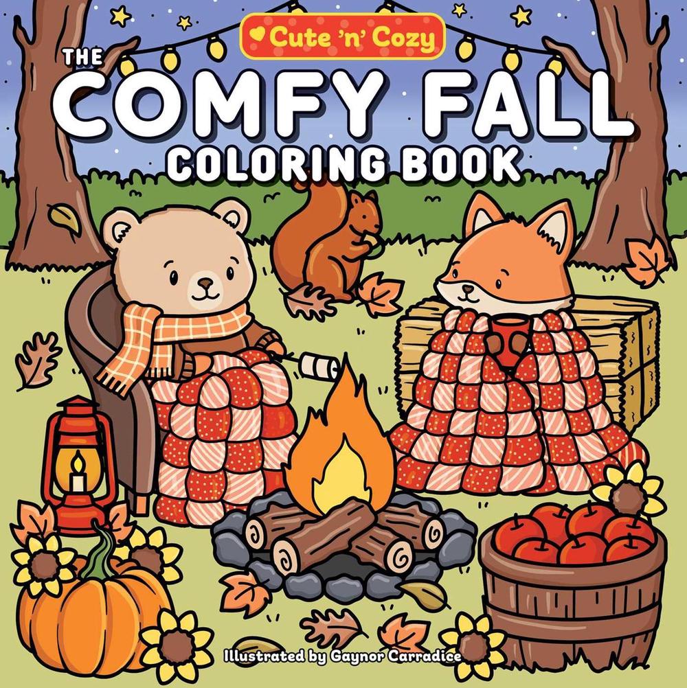 The Comfy Fall Coloring Book, 9781507224298