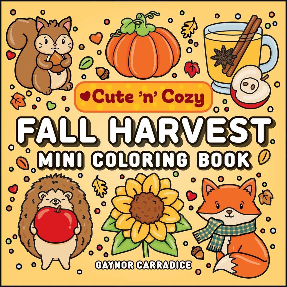 Fall Harvest Mini Coloring Book by Gaynor Carradice - ISBN: 9781507226872