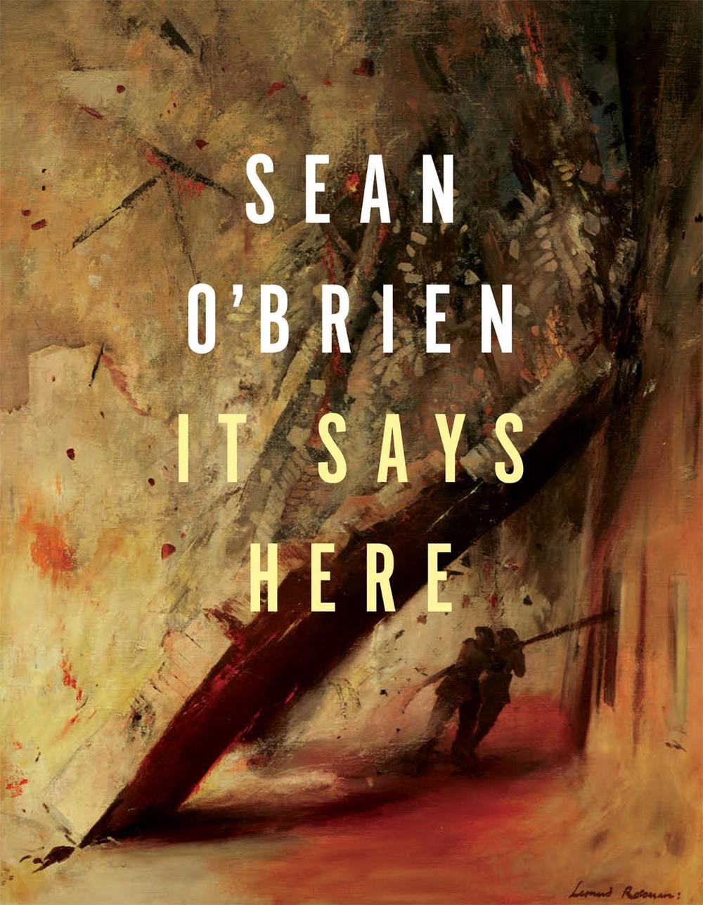 It Says Here by Sean O'Brien - ISBN: 9781509840427