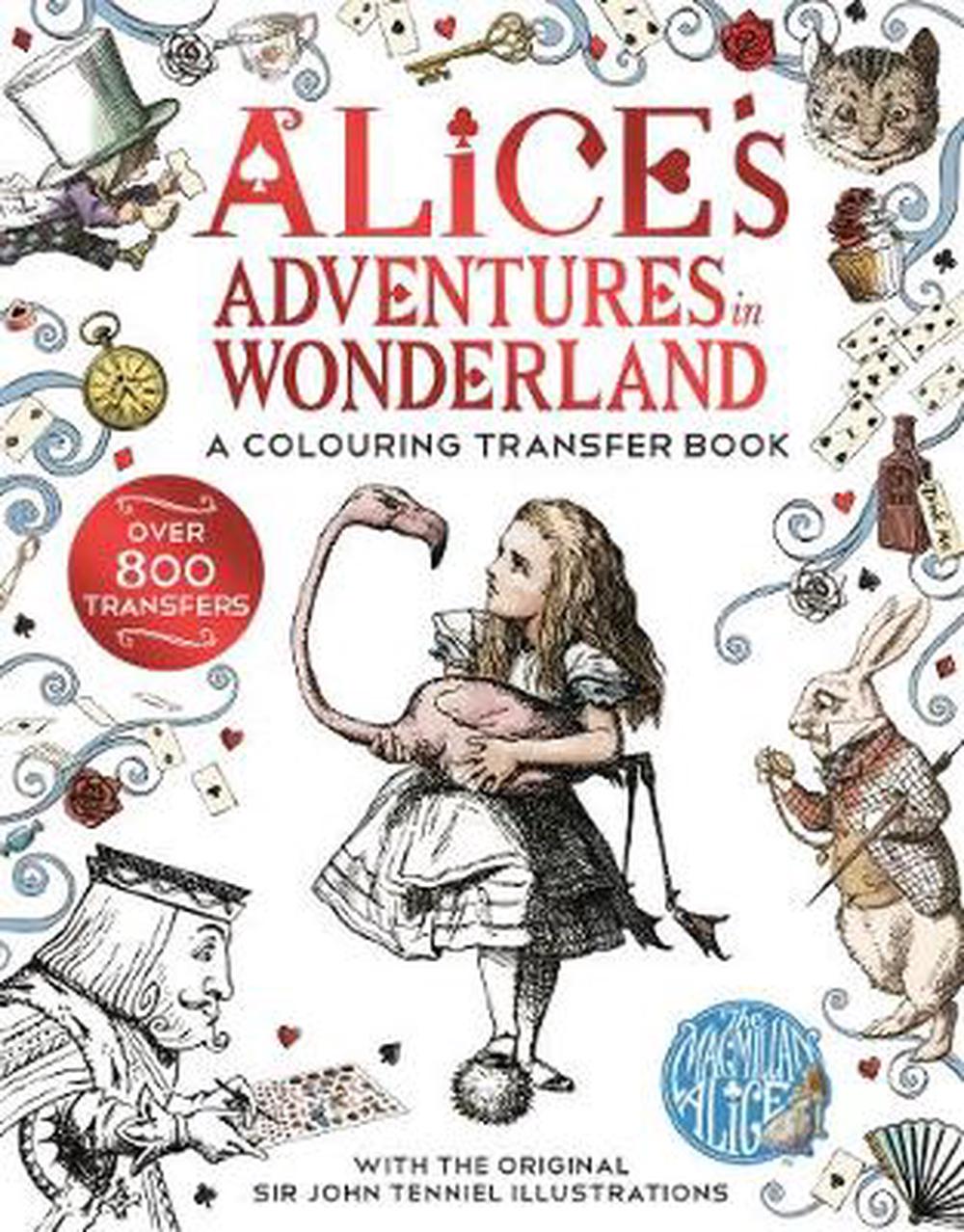 Alice in Wonderland a Colouring Transfer Book by Lewis Carroll