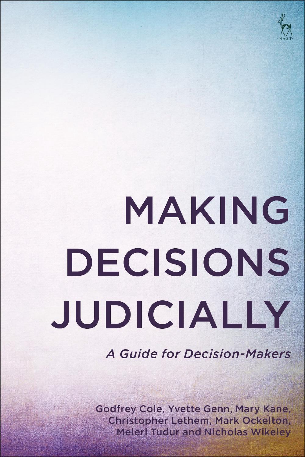 Making Decisions Judicially, 9781509957934