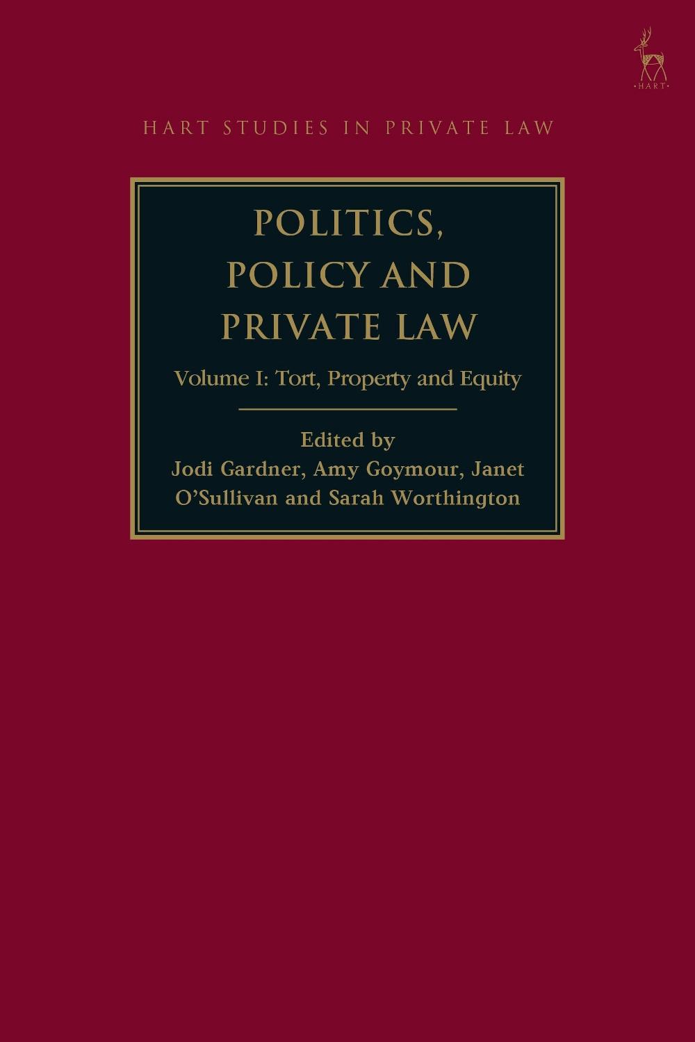 Politics, Policy and Private Law, 9781509961009