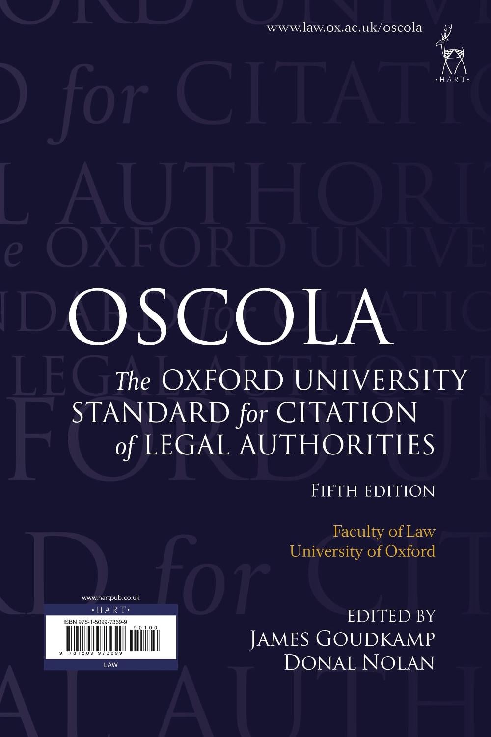 OSCOLA by Dr James Goudkamp - ISBN: 9781509973699