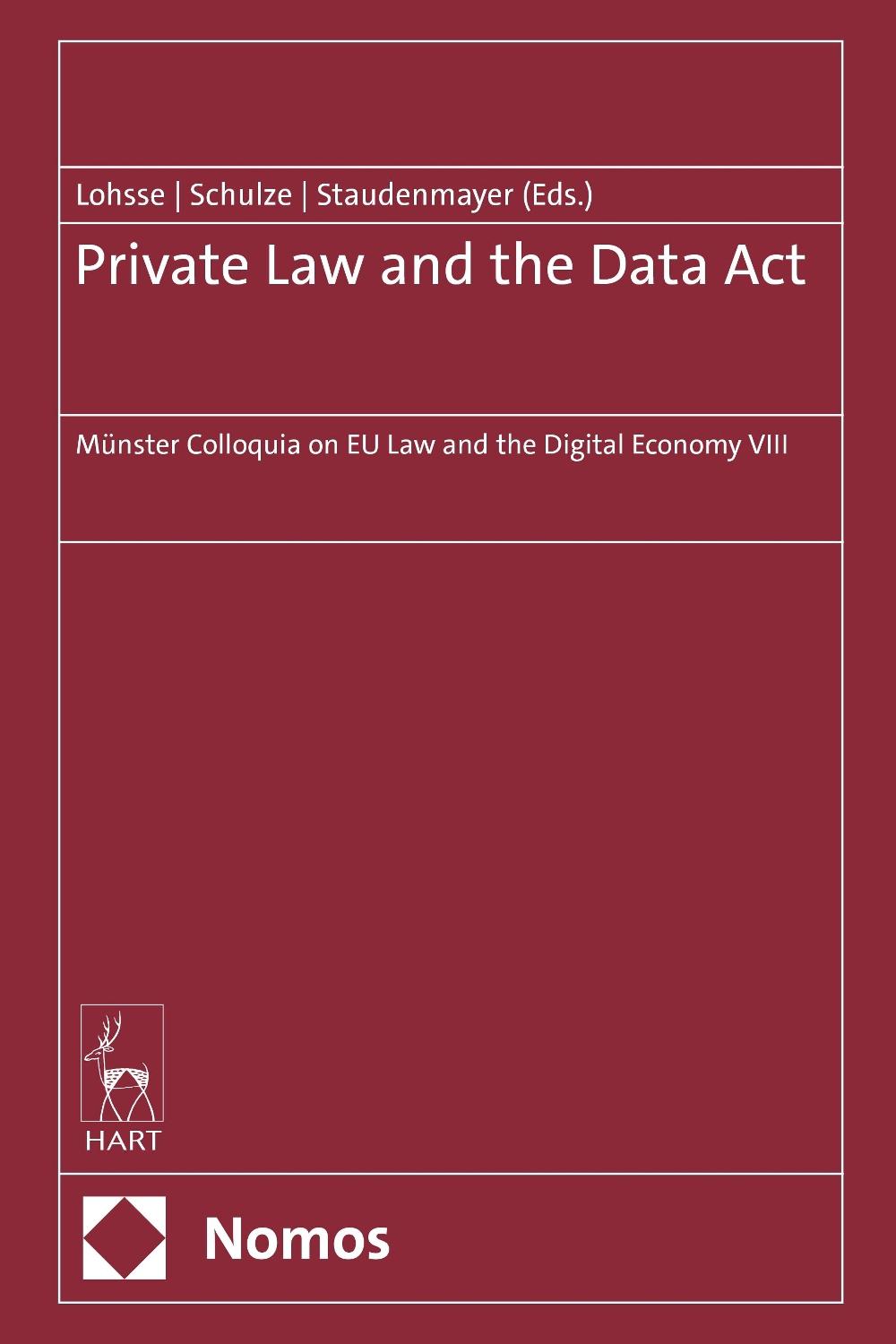 Private Law and the Data Act, 9781509985166