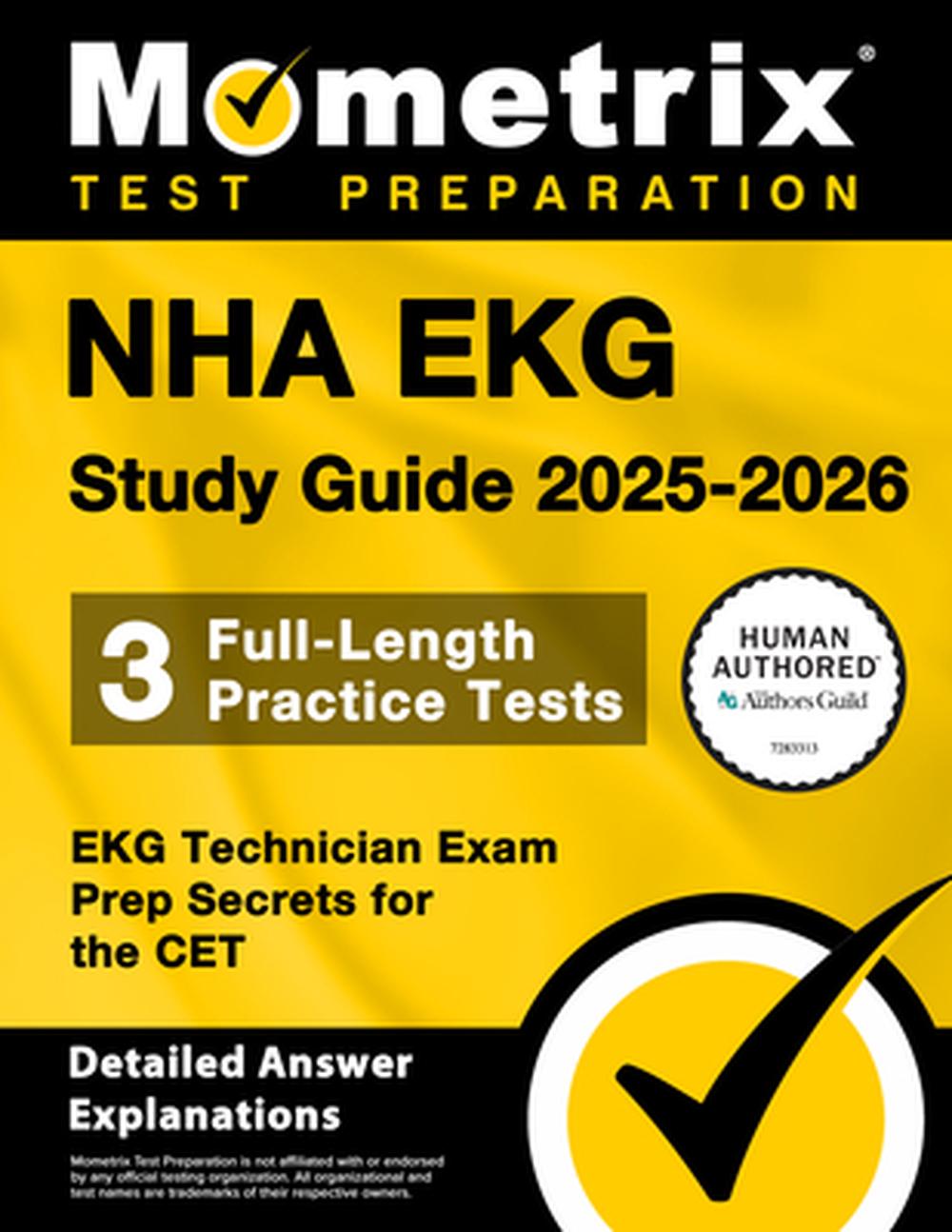 Nha EKG Study Guide 2025-2026 - 3 Full-Length Practice Tests, EKG ...