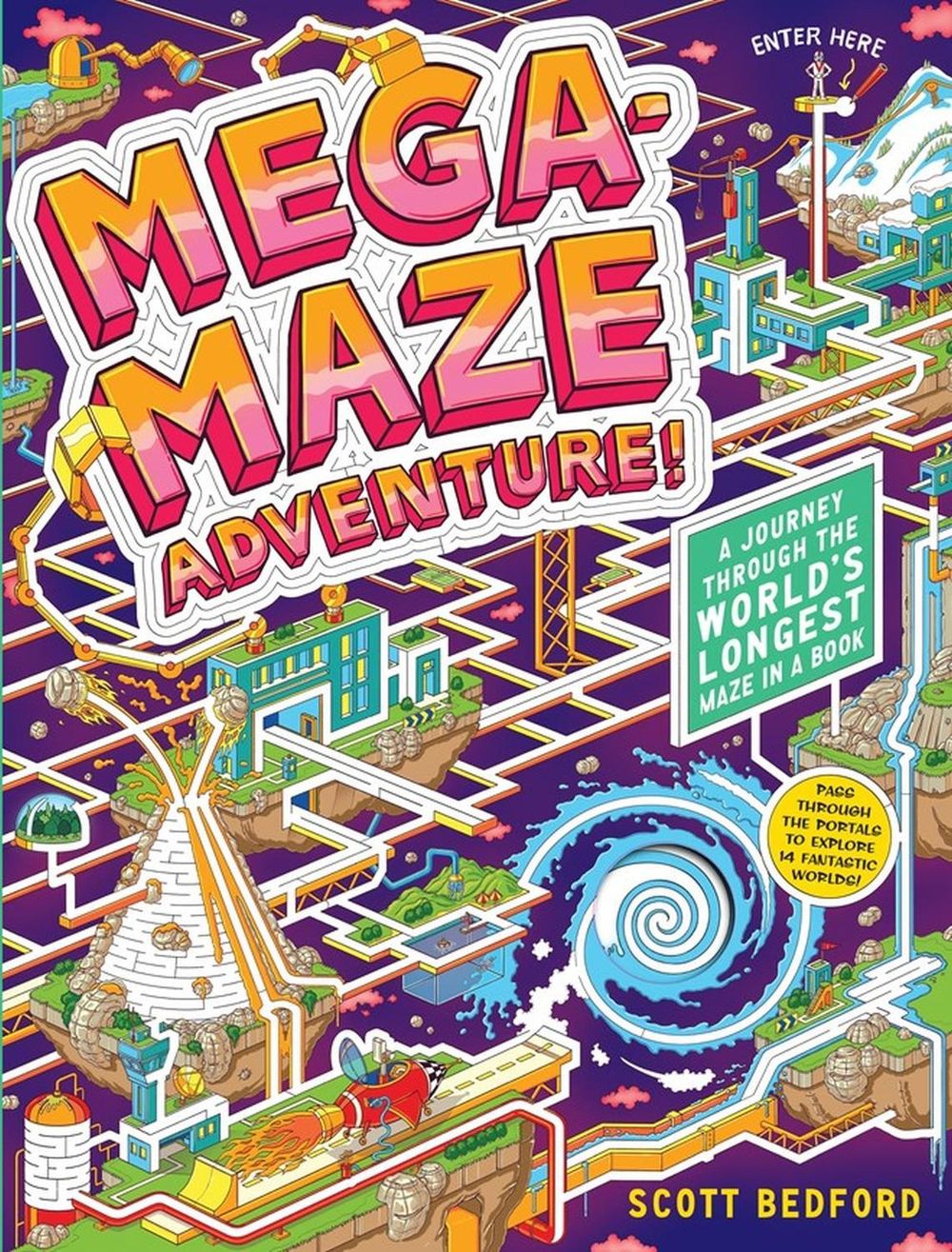 Mega-Maze Adventure! (Maze Activity Book for Kids Ages 7+) by Scott Bedford - ISBN: 9781523507443