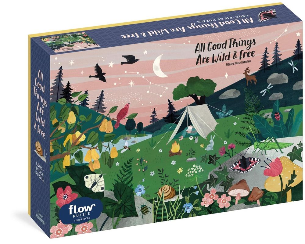 All Good Things Are Wild and Free 1,000-Piece Puzzle (Flow) Adults Families Picture Quote Mindfulness Gift by Irene Smit - ISBN: 9781523509379