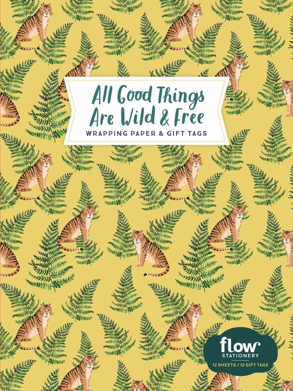 All Good Things Are Wild and Free Wrapping Paper and Gift Tags by Irene Smit - ISBN: 9781523509393
