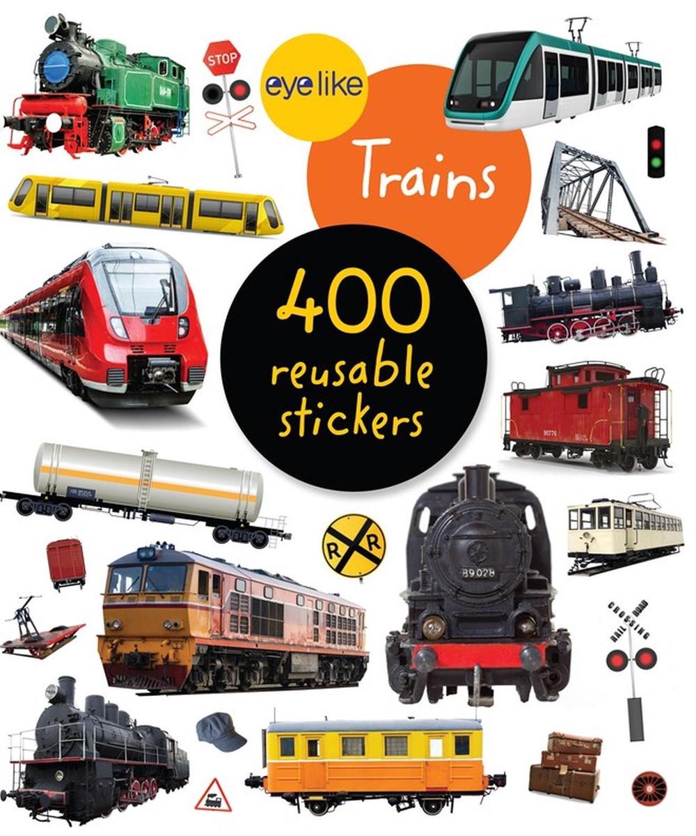Eyelike Stickers: Trains, 9781523511273