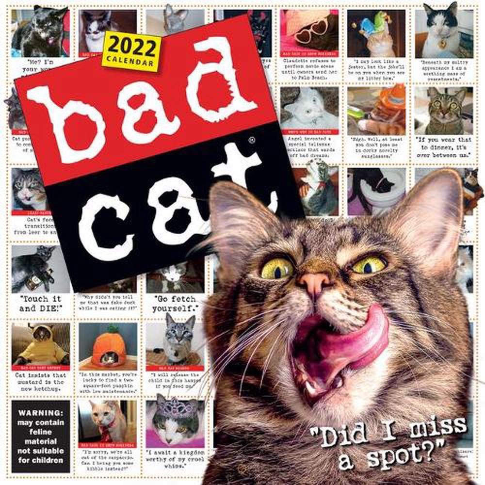 2022 Bad Cat Wall Calendar by Workman Calendars, 9781523513116 | Buy